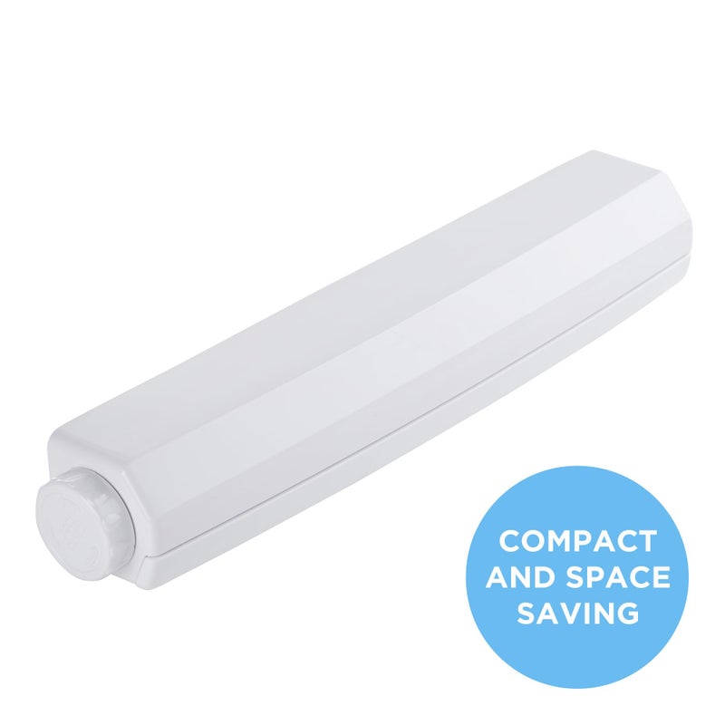 Minky Homecare 5 Line Retractable Indoor Clothesline - 5 x 14 Feet Wall Mounted Drying Rack Laundry Line - 72 Feet, White - Image 5